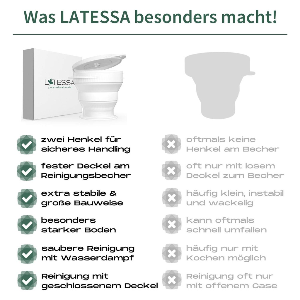 LATESSA® Reinigungsbecher